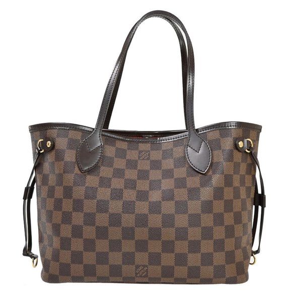 LOUIS VUITTON LV Neverfull PM Shoulder Tote Bag Damier Ebene - Picture 1 of 16